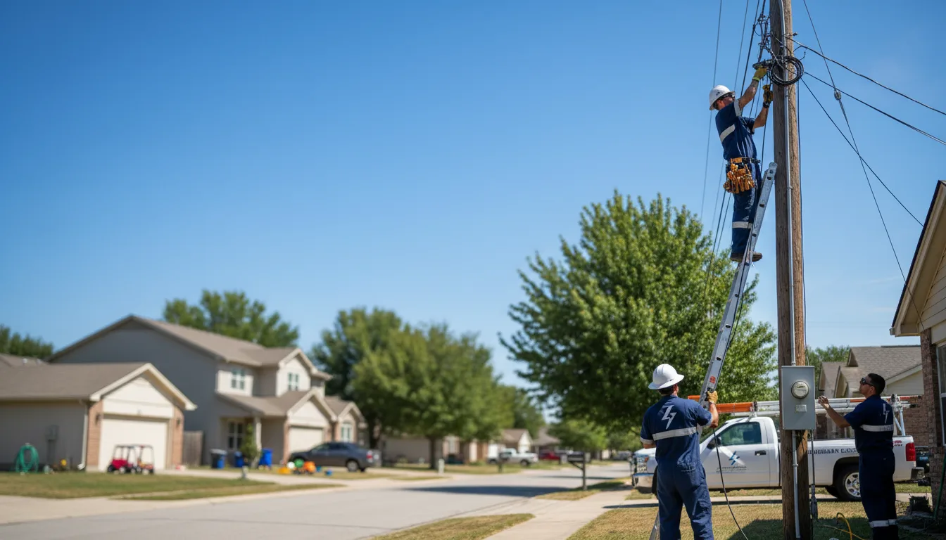 Residential electrician providing installation services in Hermitage, PA